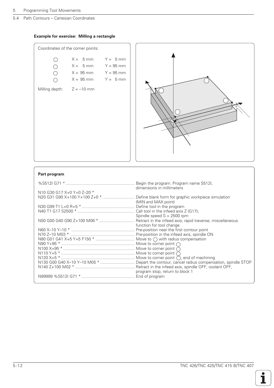 Yx z | HEIDENHAIN TNC 407 (280 580) ISO Programming User Manual | Page 145 / 333
