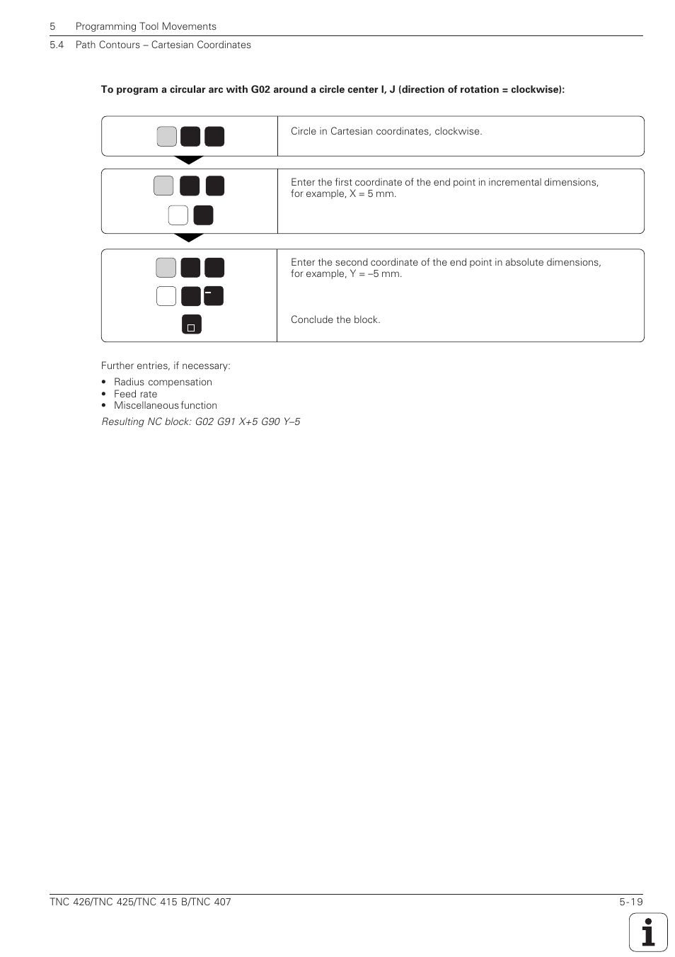 HEIDENHAIN TNC 407 (280 580) ISO Programming User Manual | Page 152 / 333