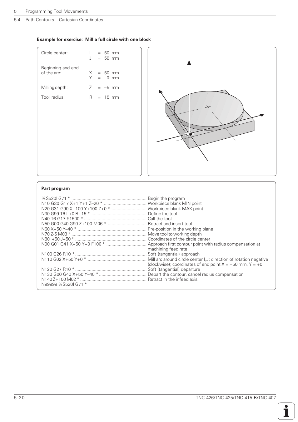 Yx z i, j | HEIDENHAIN TNC 407 (280 580) ISO Programming User Manual | Page 153 / 333