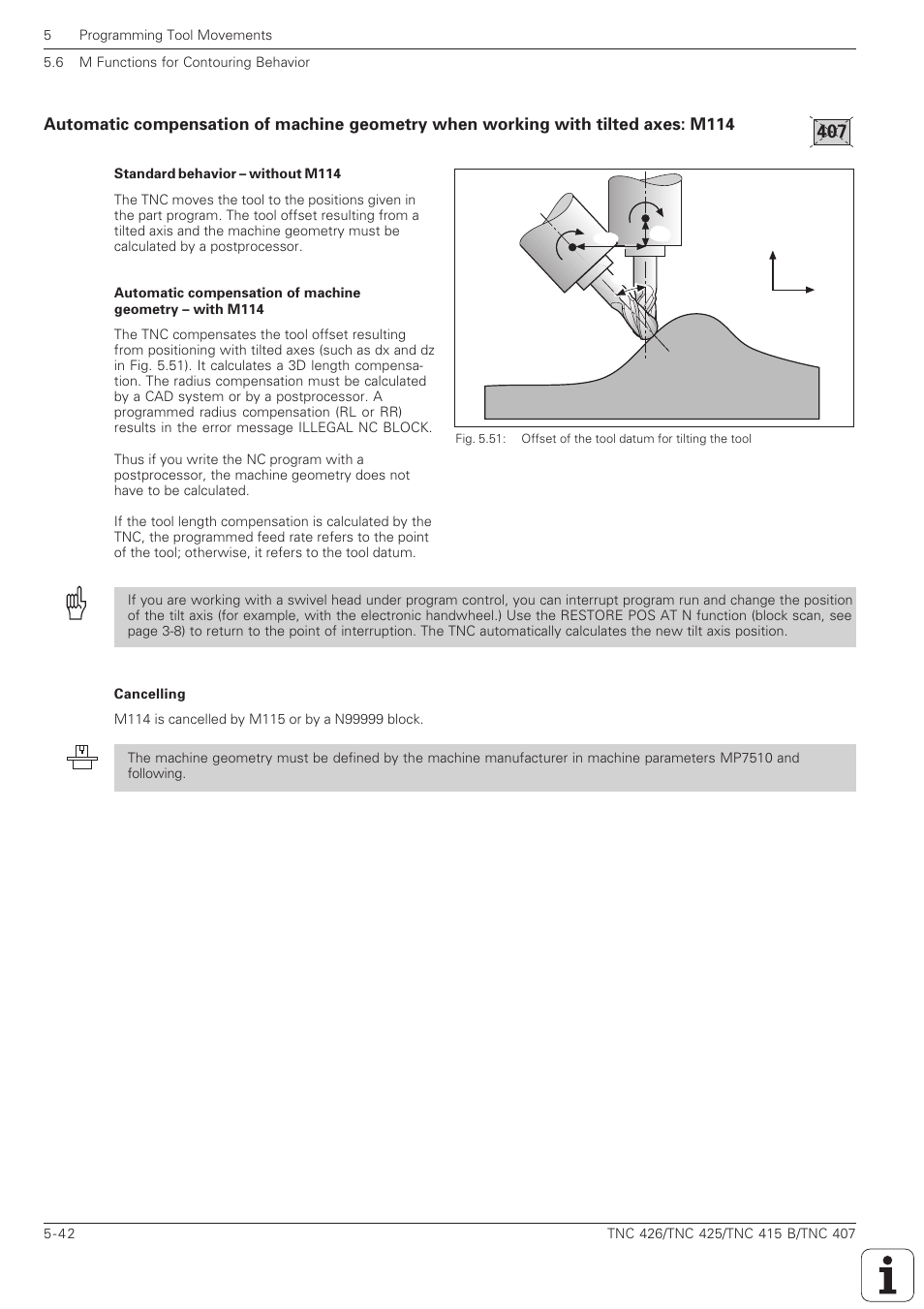 HEIDENHAIN TNC 407 (280 580) ISO Programming User Manual | Page 175 / 333