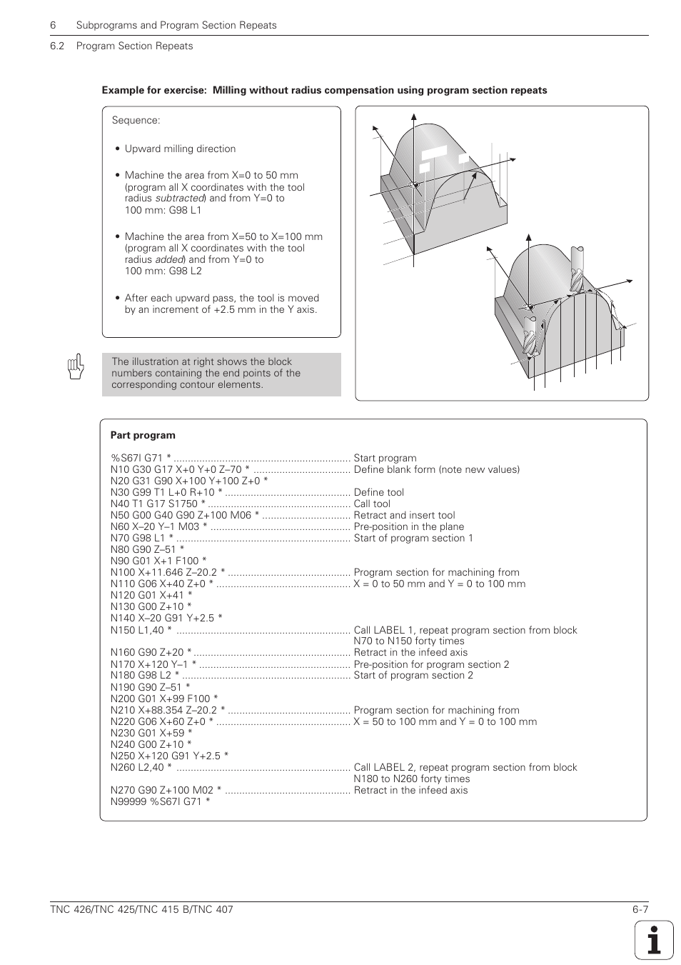 HEIDENHAIN TNC 407 (280 580) ISO Programming User Manual | Page 185 / 333
