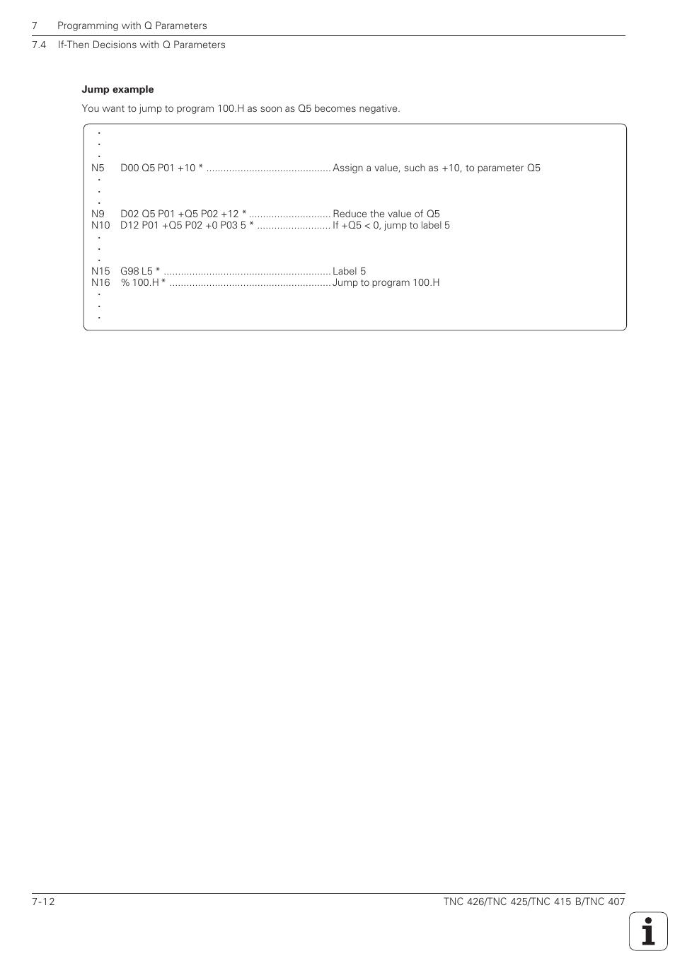 HEIDENHAIN TNC 407 (280 580) ISO Programming User Manual | Page 201 / 333
