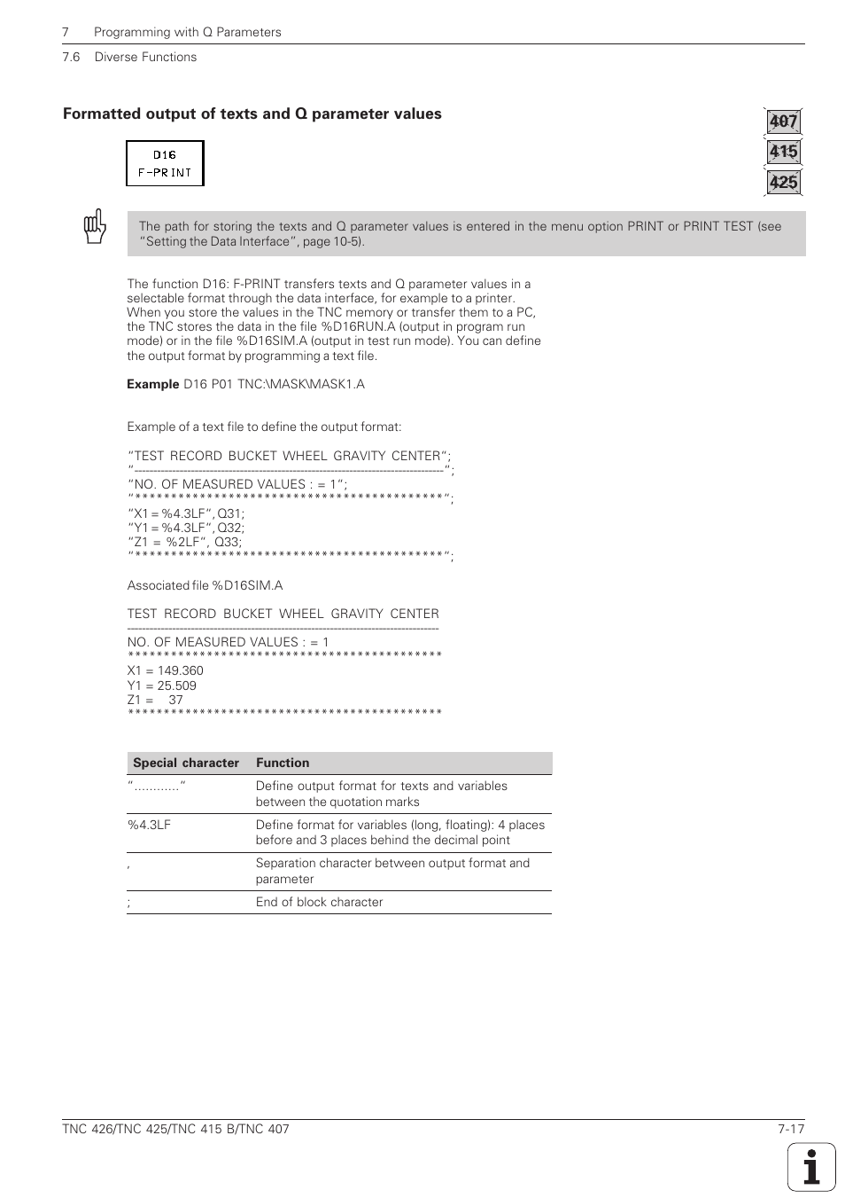 HEIDENHAIN TNC 407 (280 580) ISO Programming User Manual | Page 206 / 333