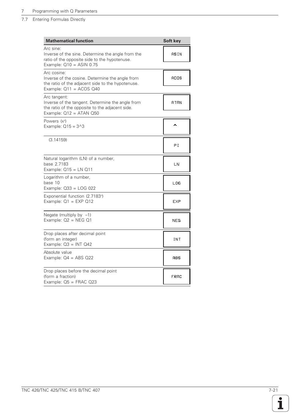 HEIDENHAIN TNC 407 (280 580) ISO Programming User Manual | Page 210 / 333