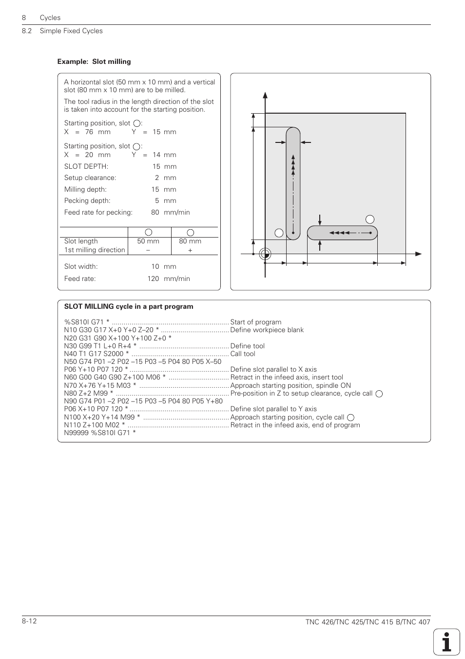 HEIDENHAIN TNC 407 (280 580) ISO Programming User Manual | Page 232 / 333