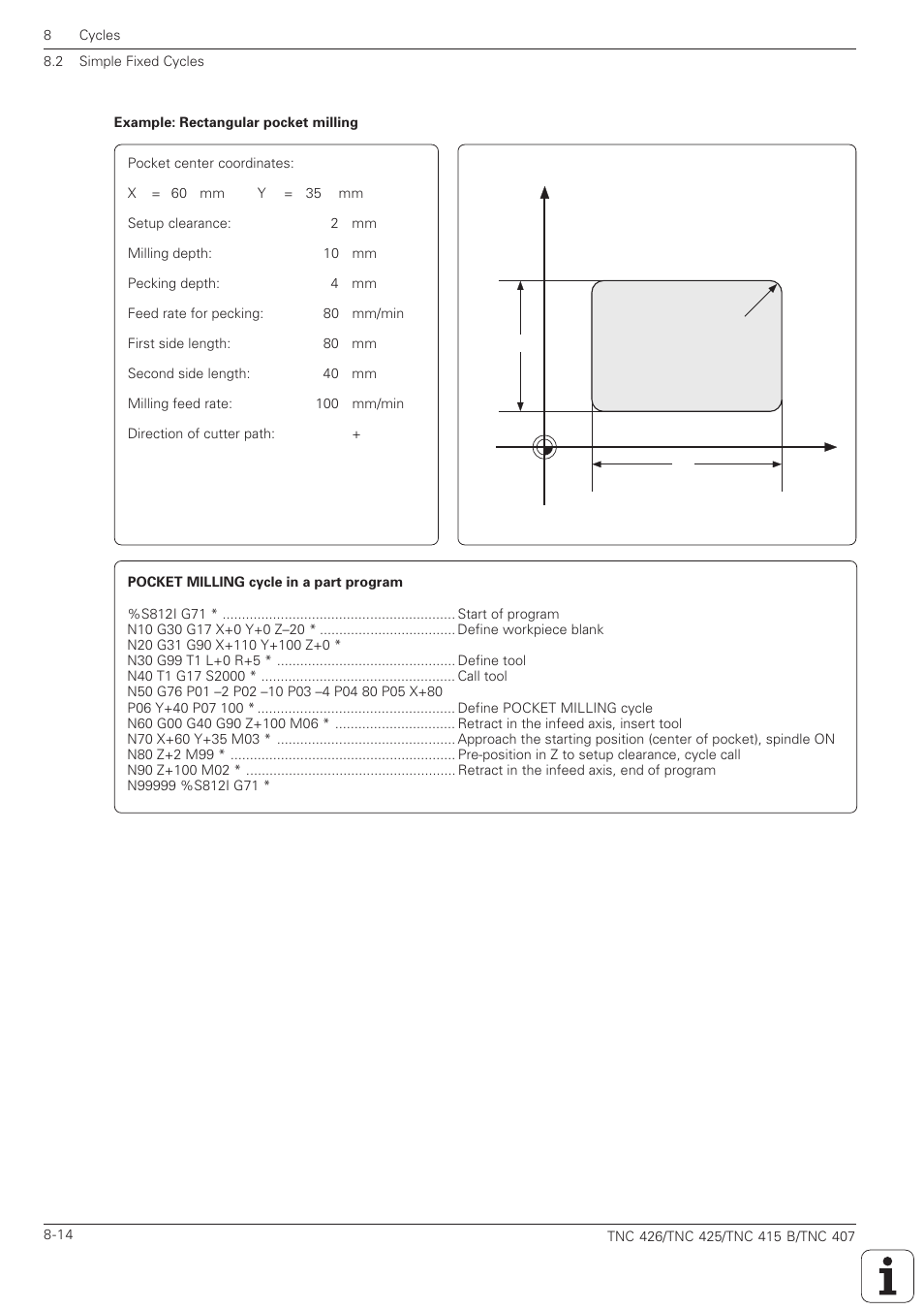 HEIDENHAIN TNC 407 (280 580) ISO Programming User Manual | Page 234 / 333