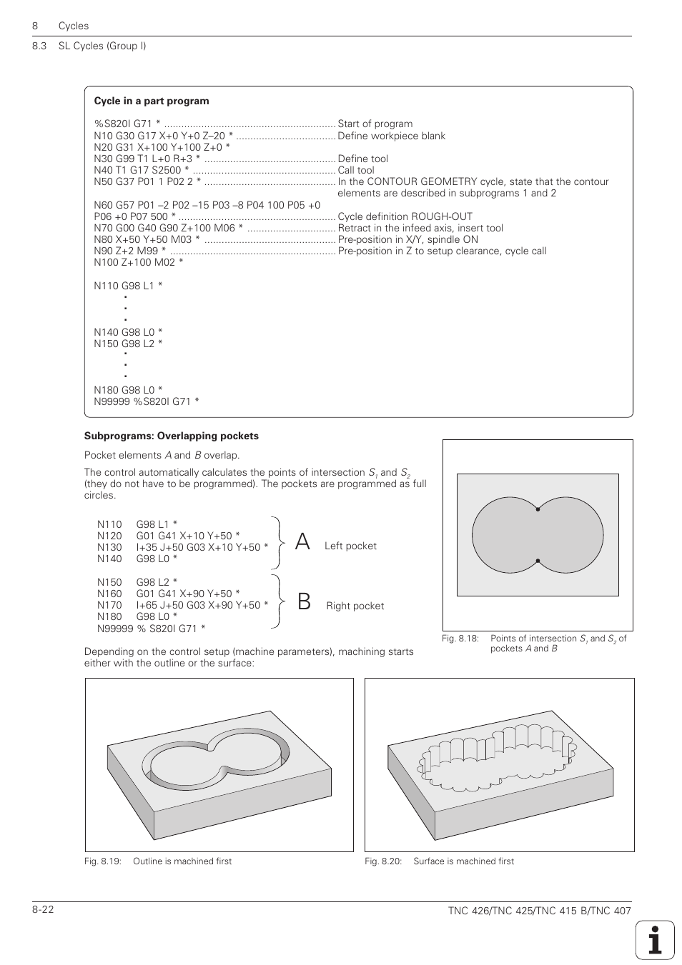 HEIDENHAIN TNC 407 (280 580) ISO Programming User Manual | Page 242 / 333