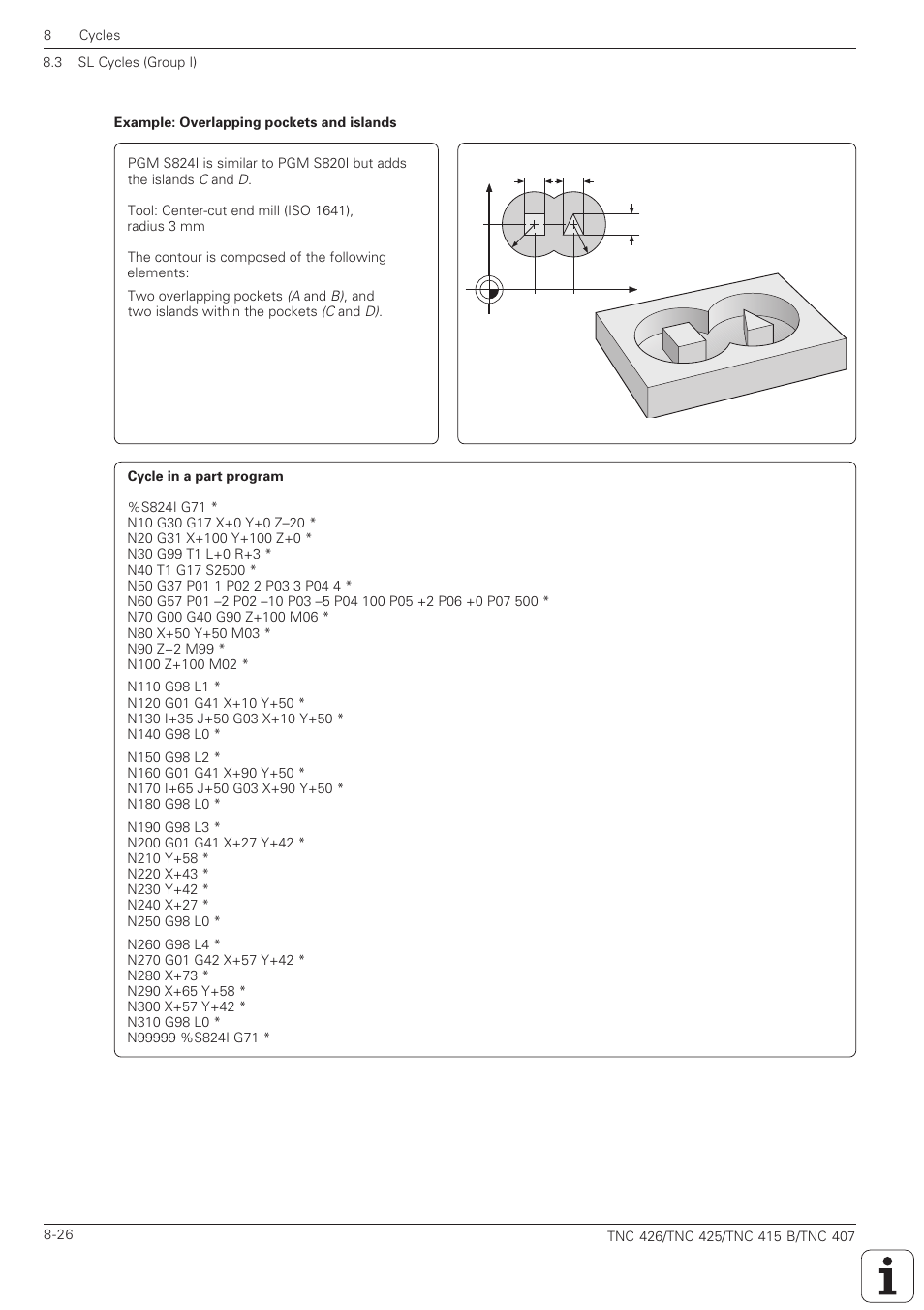 HEIDENHAIN TNC 407 (280 580) ISO Programming User Manual | Page 246 / 333