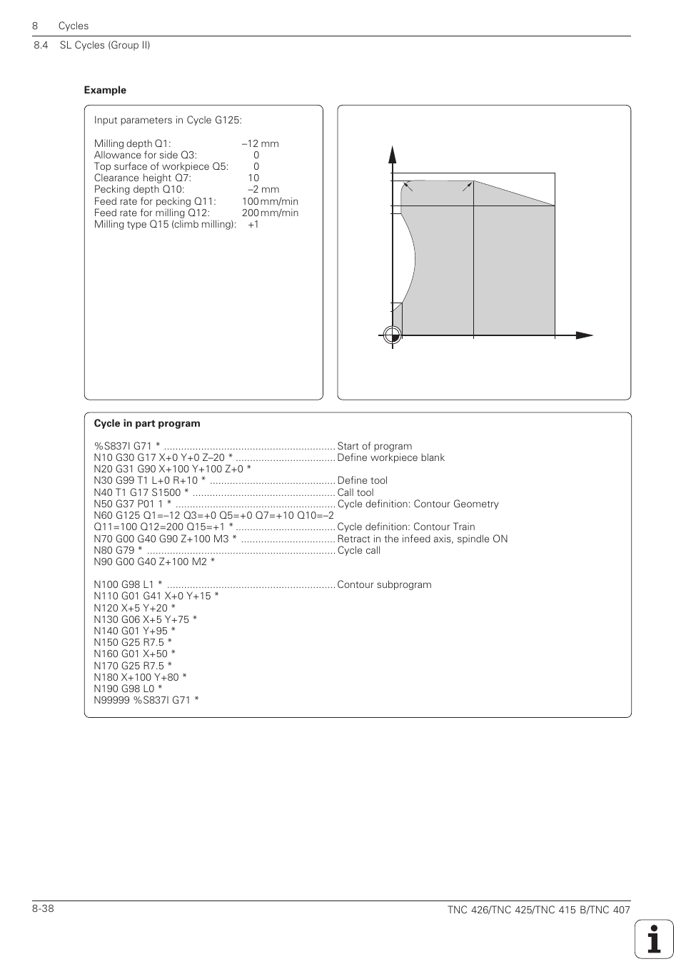 HEIDENHAIN TNC 407 (280 580) ISO Programming User Manual | Page 258 / 333