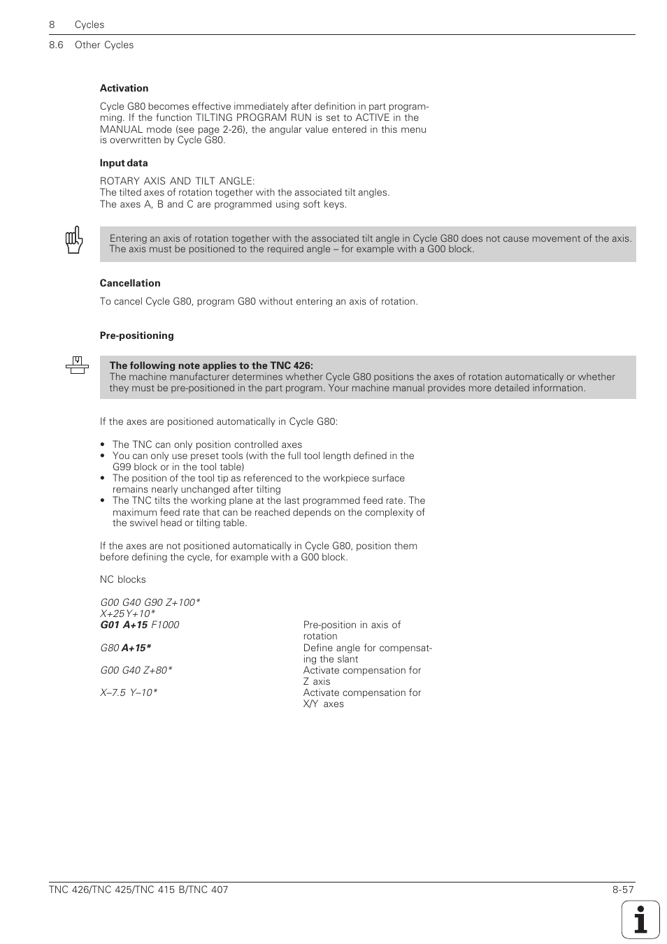 HEIDENHAIN TNC 407 (280 580) ISO Programming User Manual | Page 277 / 333