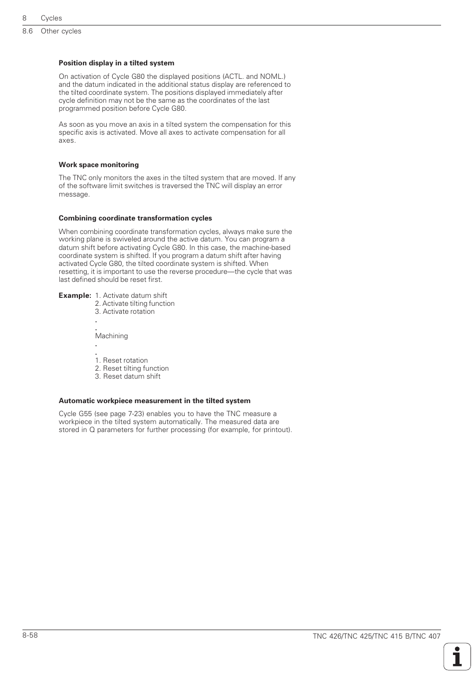 HEIDENHAIN TNC 407 (280 580) ISO Programming User Manual | Page 278 / 333