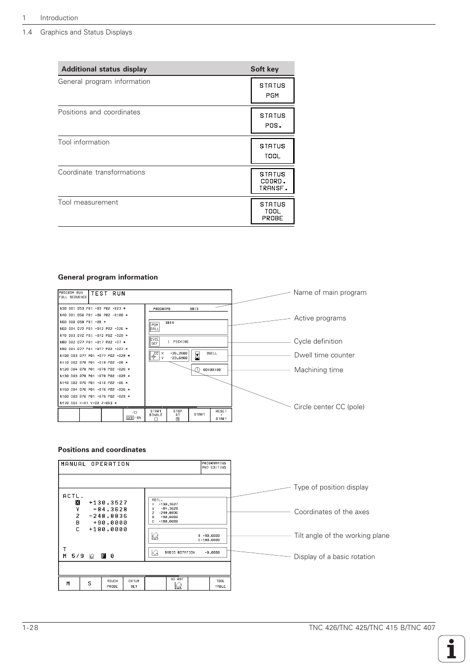 HEIDENHAIN TNC 407 (280 580) ISO Programming User Manual | Page 46 / 333