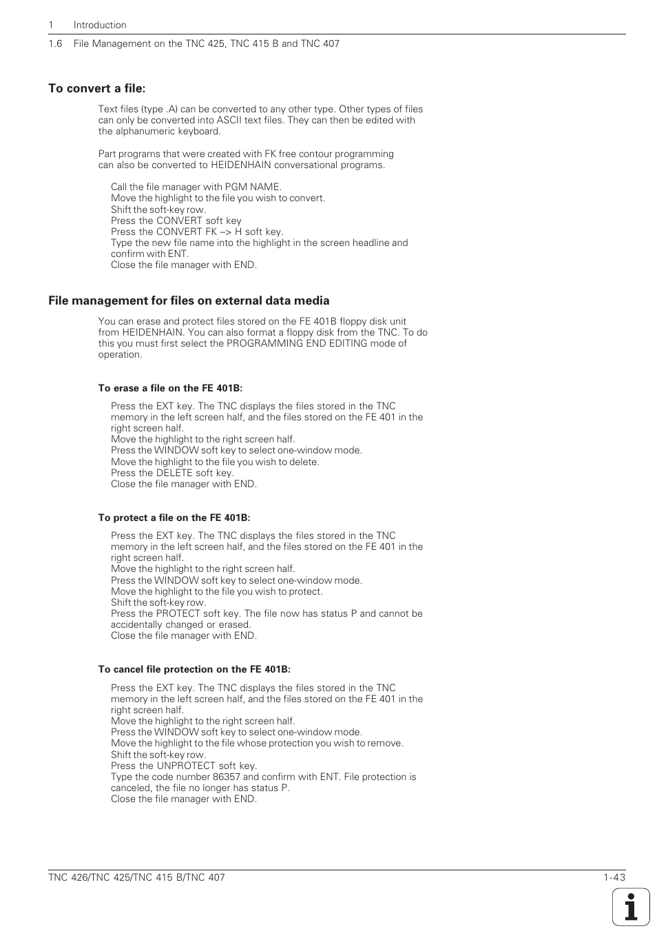 HEIDENHAIN TNC 407 (280 580) ISO Programming User Manual | Page 61 / 333