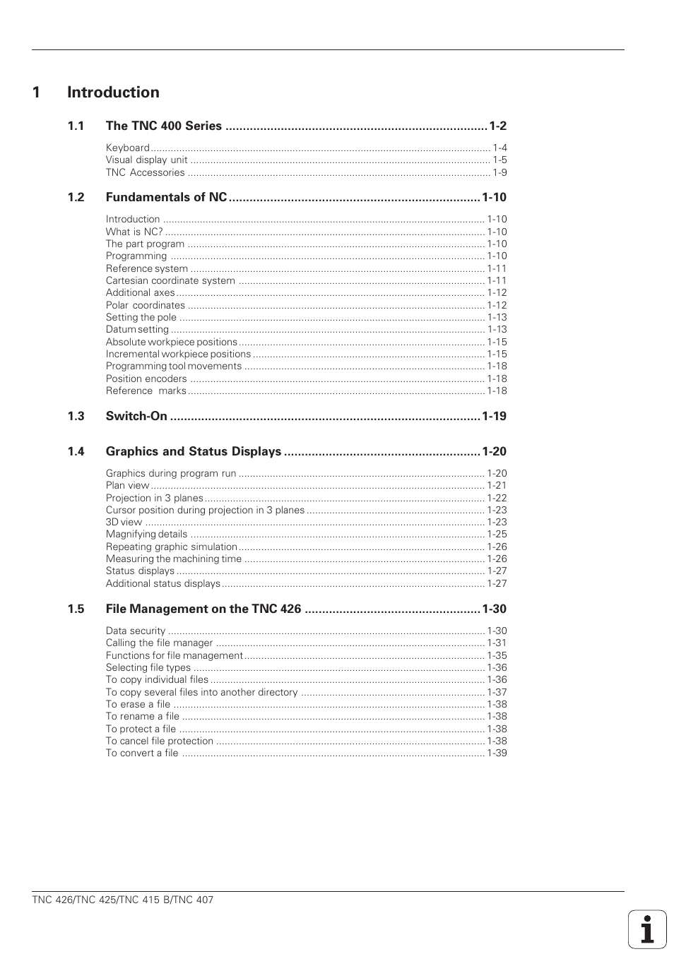 Introduction, 1introduction | HEIDENHAIN TNC 407 (280 580) ISO Programming User Manual | Page 8 / 333