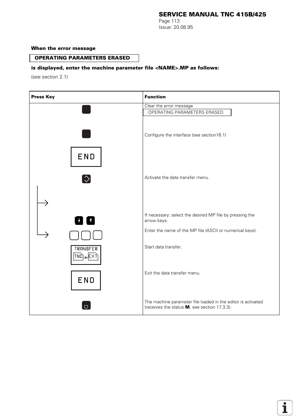 HEIDENHAIN TNC 415 (259 9x0) Service Manual User Manual | Page 118 / 252