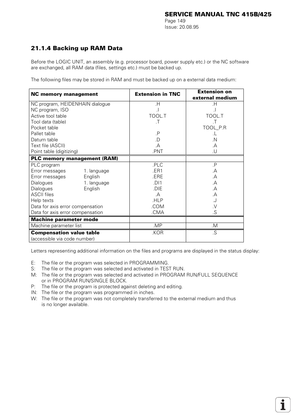 HEIDENHAIN TNC 415 (259 9x0) Service Manual User Manual | Page 154 / 252