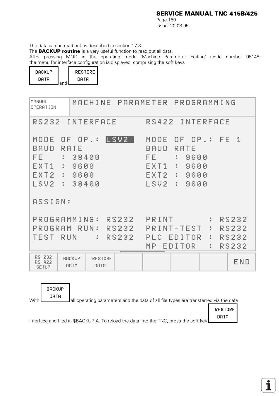 HEIDENHAIN TNC 415 (259 9x0) Service Manual User Manual | Page 155 / 252