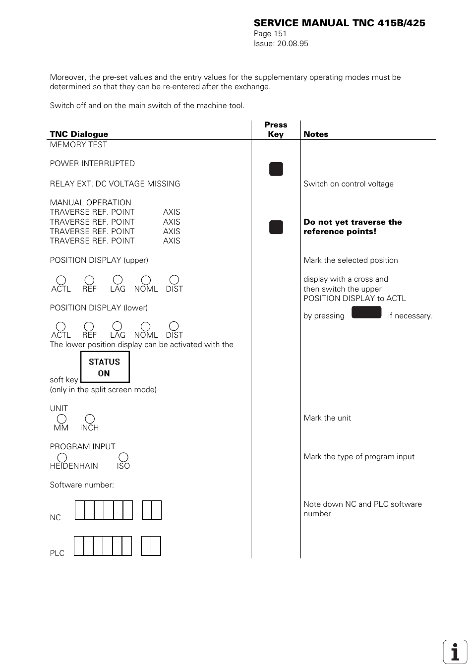 HEIDENHAIN TNC 415 (259 9x0) Service Manual User Manual | Page 156 / 252