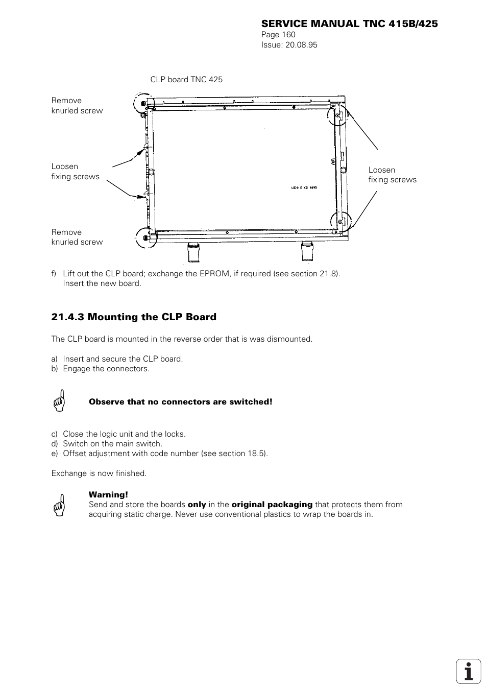 HEIDENHAIN TNC 415 (259 9x0) Service Manual User Manual | Page 165 / 252