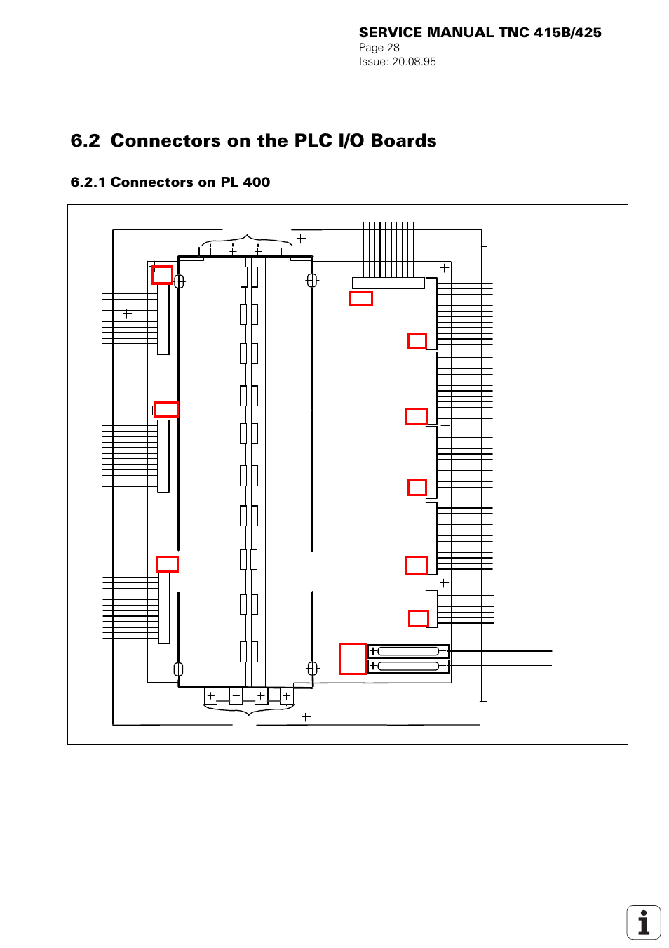 Connectors on the plc i/o boards, 2 connectors on the plc i/o boards, 1 connectors on pl 400 | 0v x3 x2 x1 | HEIDENHAIN TNC 415 (259 9x0) Service Manual User Manual | Page 31 / 252