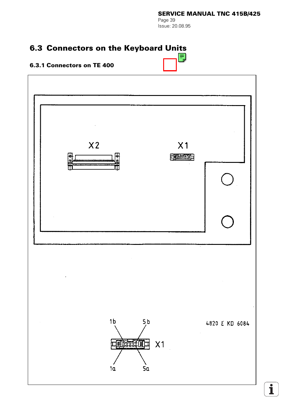 Connectors on the keyboard units, 3 connectors on the keyboard units | HEIDENHAIN TNC 415 (259 9x0) Service Manual User Manual | Page 42 / 252
