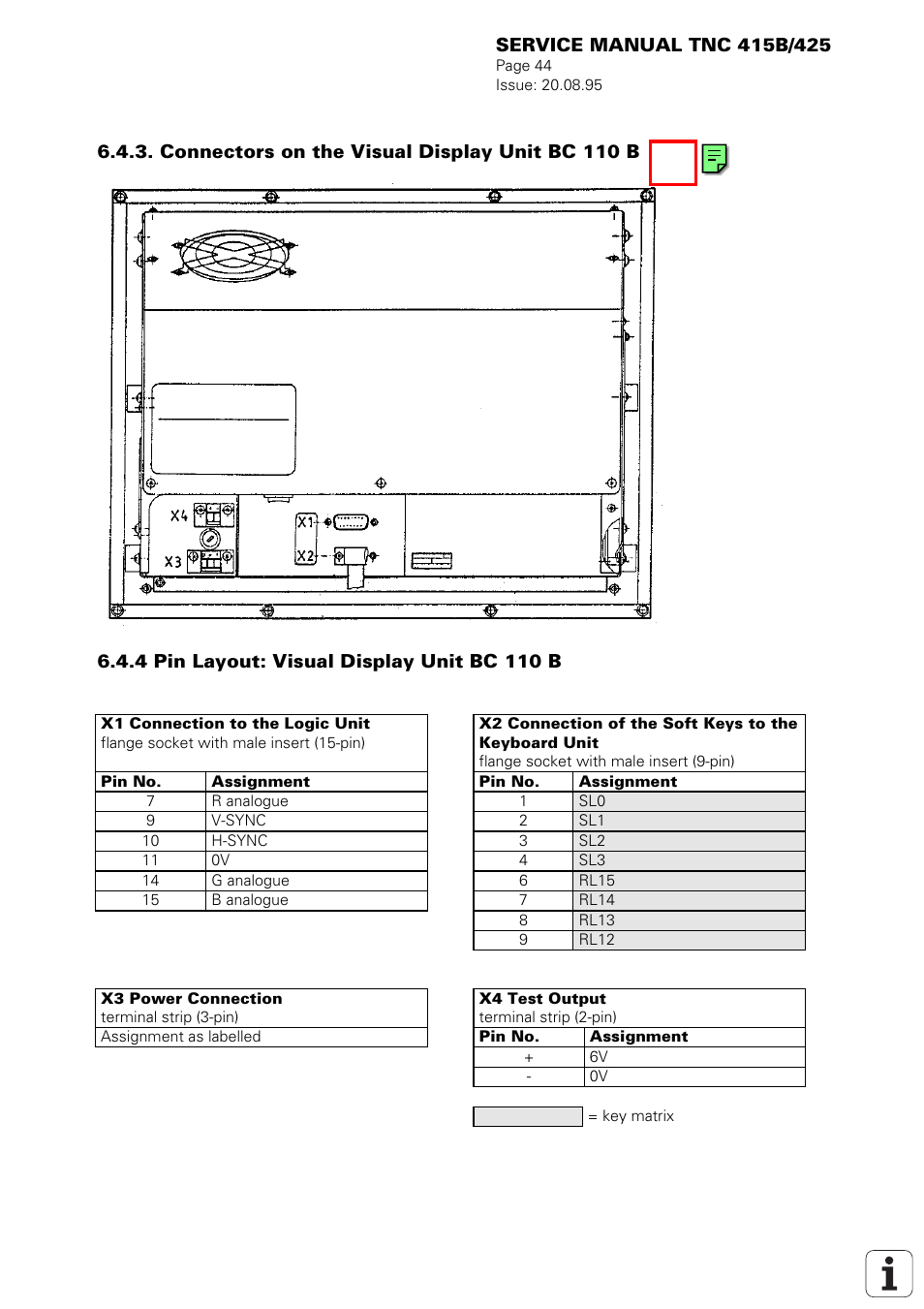 HEIDENHAIN TNC 415 (259 9x0) Service Manual User Manual | Page 47 / 252