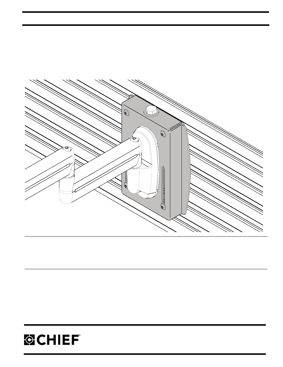 Chief Manufacturing Universal Wall Mounting Bracket OFBU User Manual | 8 pages