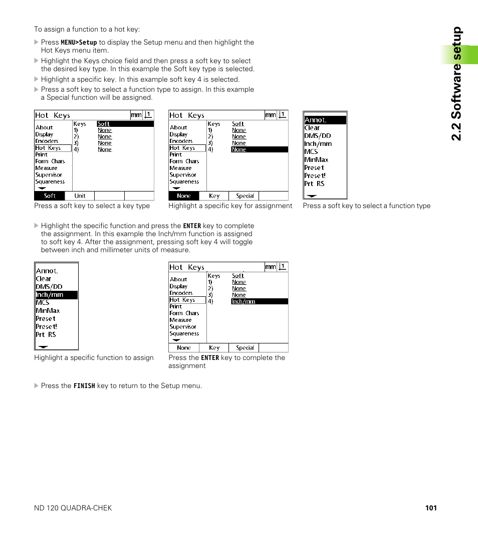 2 s o ft wa re s e tu p | HEIDENHAIN ND 100 User Manual User Manual | Page 101 / 116