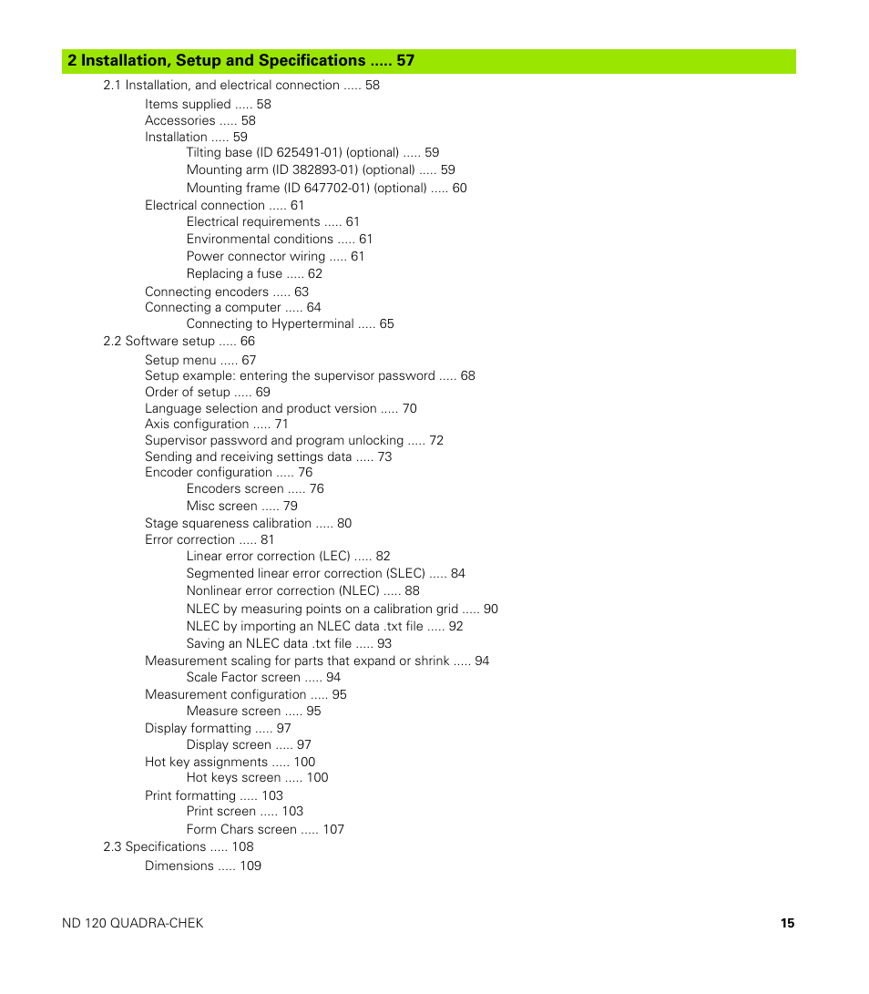 HEIDENHAIN ND 100 User Manual User Manual | Page 15 / 116