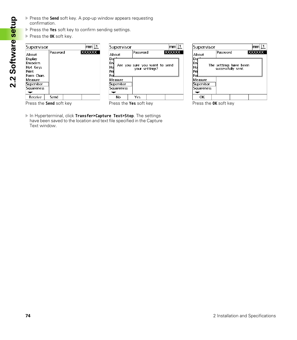 2 s o ft wa re s e tu p | HEIDENHAIN ND 100 User Manual User Manual | Page 74 / 116