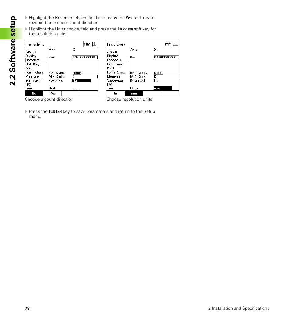 2 s o ft wa re s e tu p | HEIDENHAIN ND 100 User Manual User Manual | Page 78 / 116