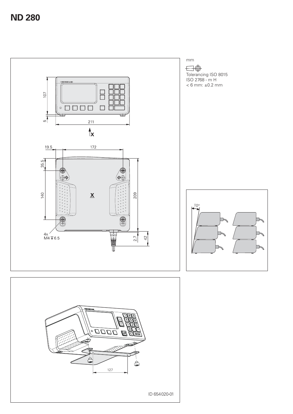Nd 280 | HEIDENHAIN ND 280 Quick Start User Manual | Page 2 / 12