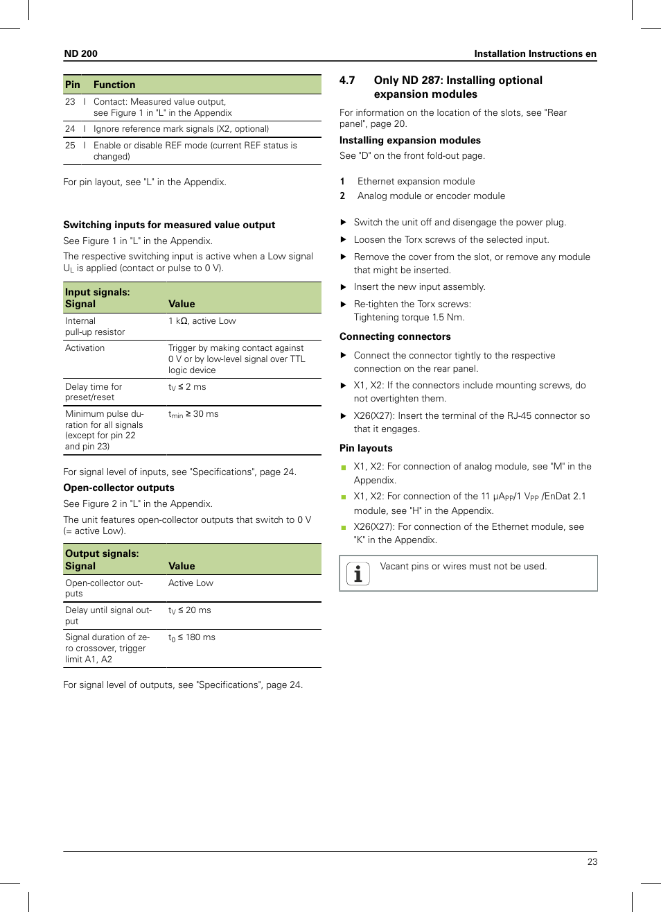 HEIDENHAIN ND 200 User Manual | Page 21 / 156