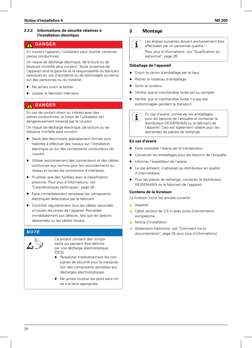 3 montage, 3montage | HEIDENHAIN ND 200 User Manual | Page 26 / 156