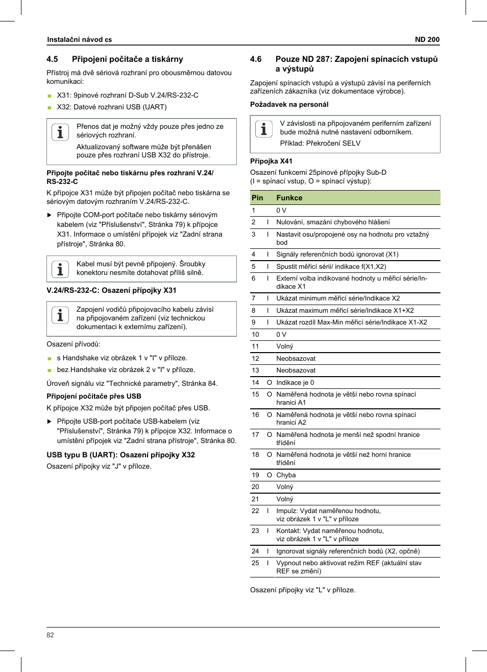 5 připojení počítače a tiskárny | HEIDENHAIN ND 200 User Manual | Page 80 / 156