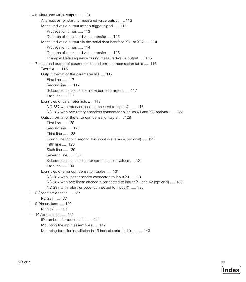 HEIDENHAIN ND 287 User Manual User Manual | Page 11 / 147