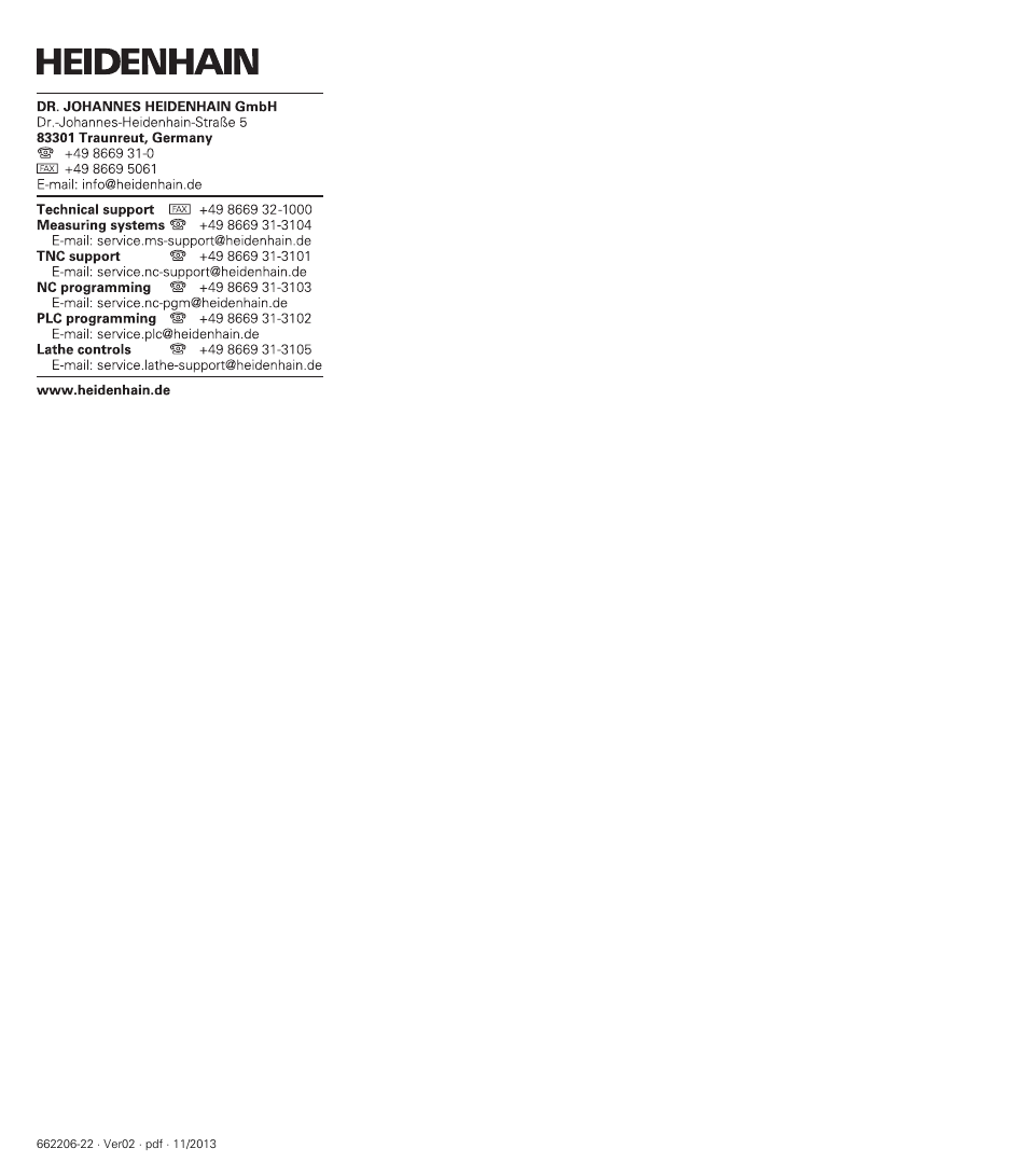 HEIDENHAIN ND 287 User Manual User Manual | Page 147 / 147
