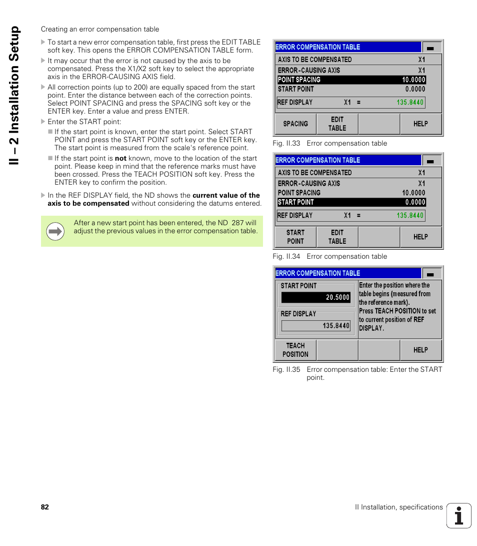 Ii – 2 installation set u p | HEIDENHAIN ND 287 User Manual User Manual | Page 82 / 147