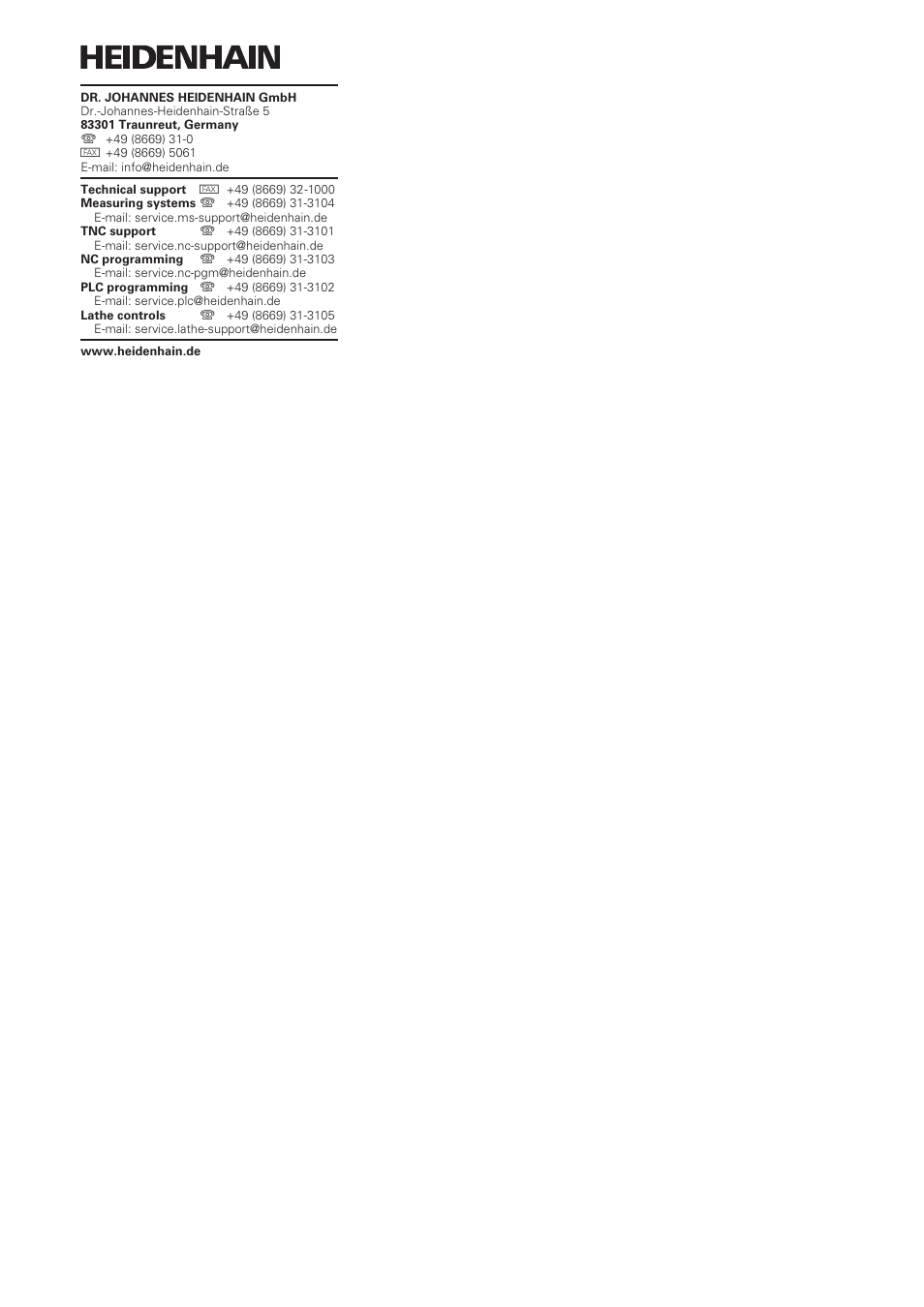 HEIDENHAIN ND 287 Quick Start User Manual | Page 25 / 26