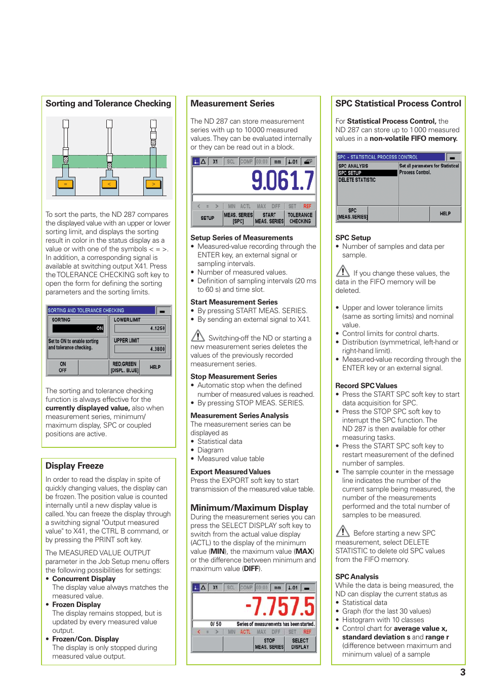 HEIDENHAIN ND 287 Quick Start User Manual | Page 7 / 26