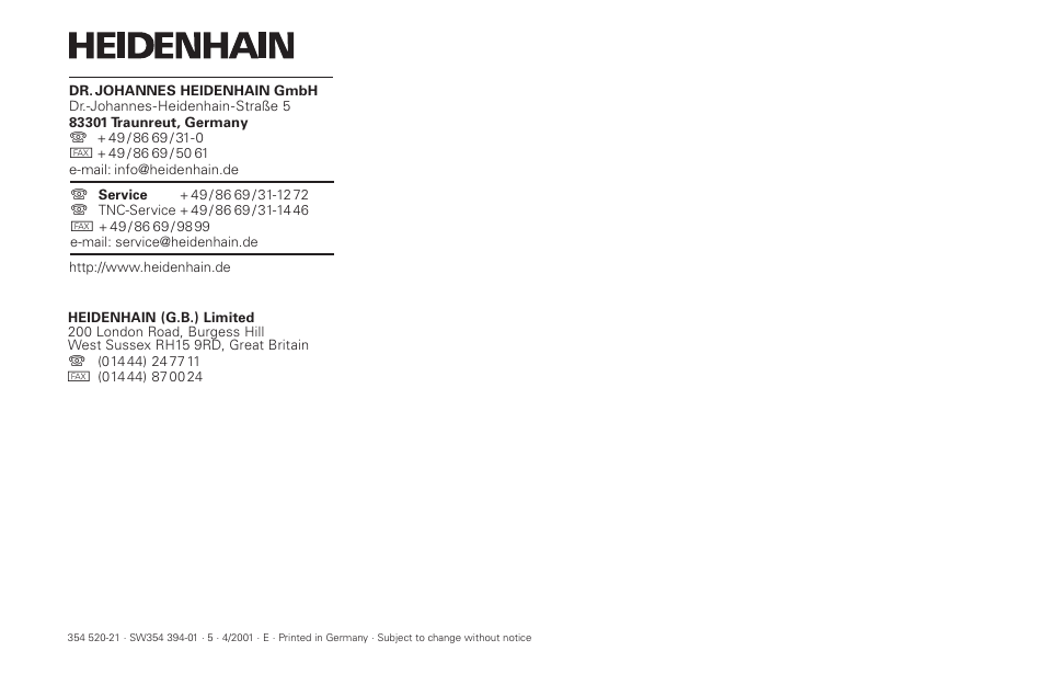 HEIDENHAIN ND 282 B User Manual | Page 39 / 39