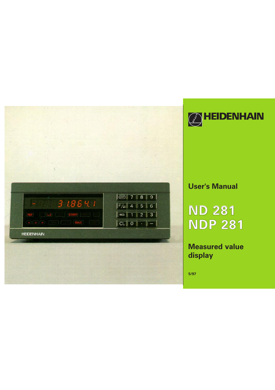 HEIDENHAIN NPD 281 v.3 User Manual | 44 pages