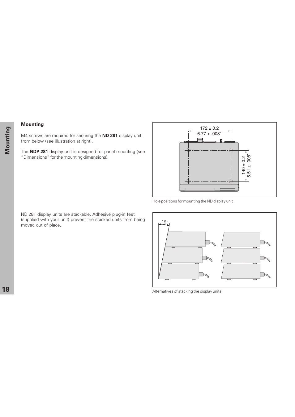 Mounting | HEIDENHAIN NPD 281 v.3 User Manual | Page 18 / 44