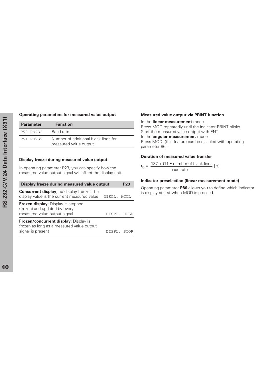 HEIDENHAIN ND 281 B v.1 User Manual | Page 40 / 53
