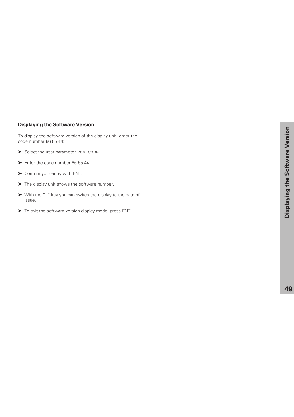 Displaying the software version | HEIDENHAIN ND 281 B v.1 User Manual | Page 49 / 53