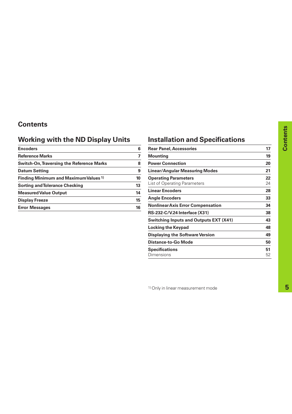 HEIDENHAIN ND 281 B v.1 User Manual | Page 5 / 53