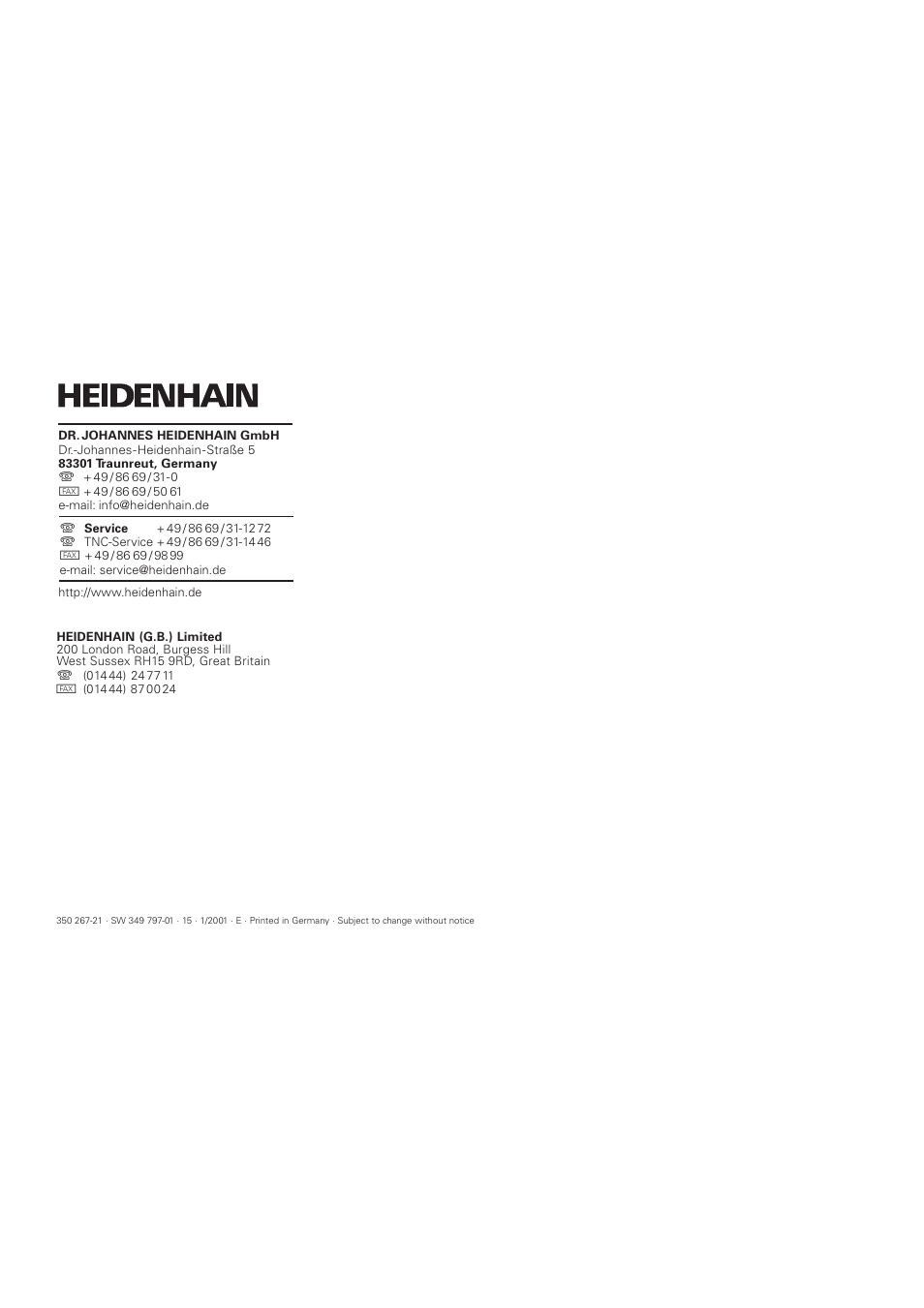 HEIDENHAIN ND 281 B v.1 User Manual | Page 53 / 53