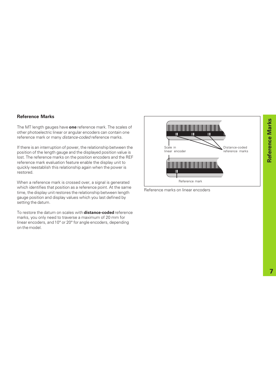 Reference marks | HEIDENHAIN ND 281 B v.1 User Manual | Page 7 / 53