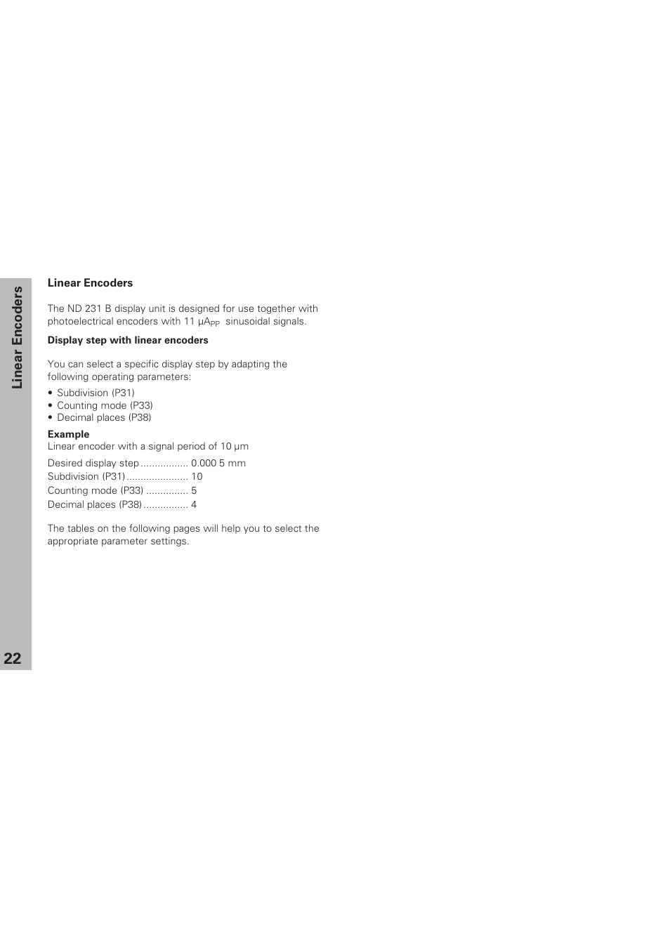 Linear encoders | HEIDENHAIN ND 231 B v.1 User Manual | Page 22 / 44