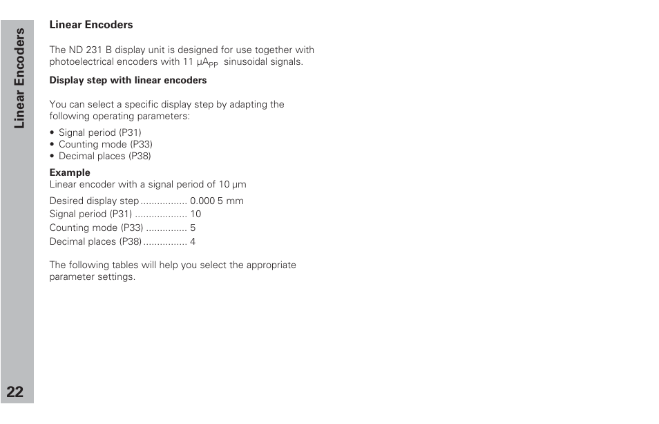 Linear encoders | HEIDENHAIN ND 231 B v.2 User Manual | Page 22 / 56